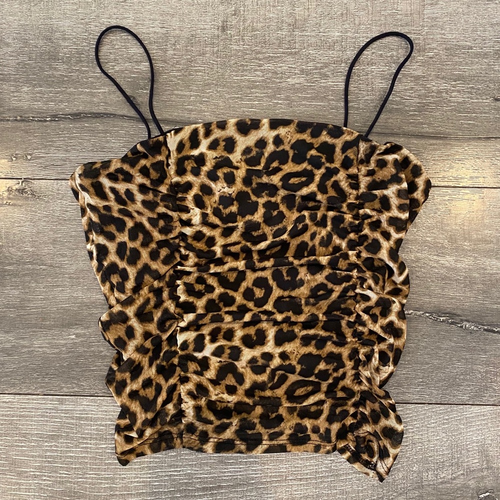 Leopard Crop Top